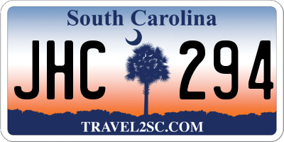 SC license plate JHC294