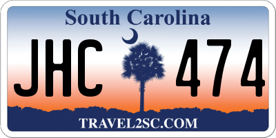 SC license plate JHC474