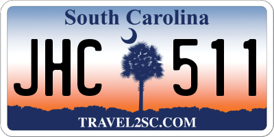 SC license plate JHC511