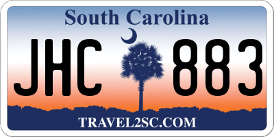 SC license plate JHC883