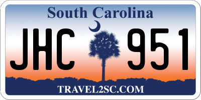 SC license plate JHC951