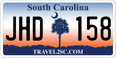 SC license plate JHD158