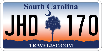 SC license plate JHD170