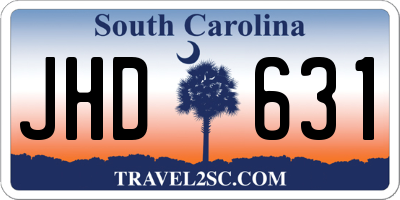 SC license plate JHD631