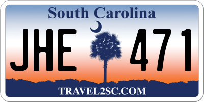 SC license plate JHE471