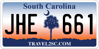 SC license plate JHE661