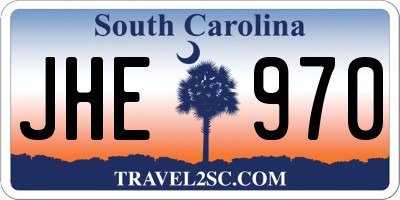 SC license plate JHE970