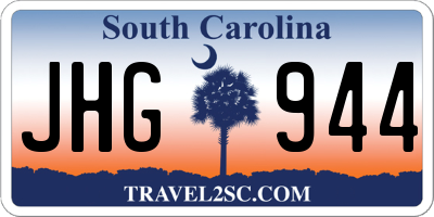 SC license plate JHG944