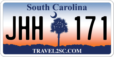 SC license plate JHH171