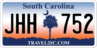 SC license plate JHH752
