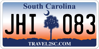 SC license plate JHI083