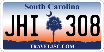 SC license plate JHI308