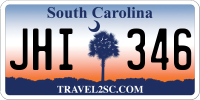 SC license plate JHI346
