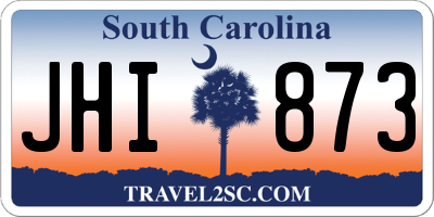 SC license plate JHI873