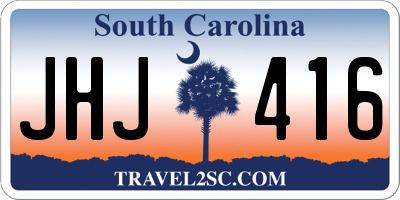 SC license plate JHJ416