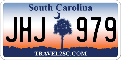 SC license plate JHJ979