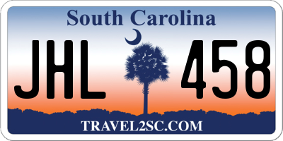 SC license plate JHL458