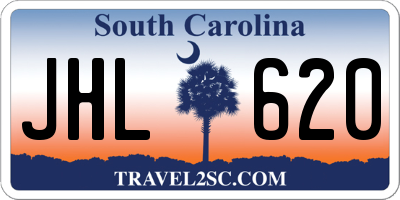 SC license plate JHL620