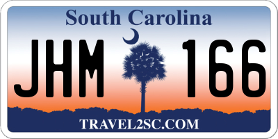 SC license plate JHM166