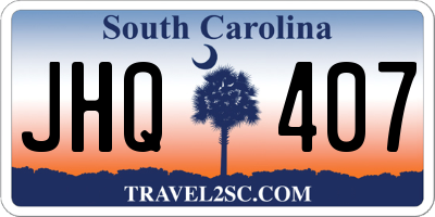 SC license plate JHQ407
