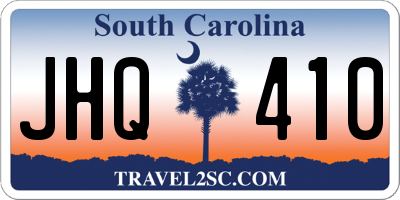 SC license plate JHQ410
