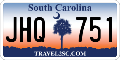 SC license plate JHQ751
