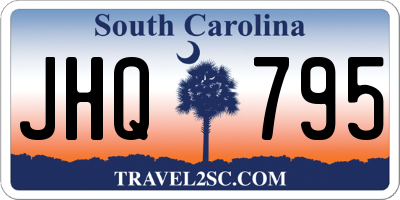 SC license plate JHQ795