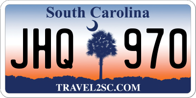 SC license plate JHQ970