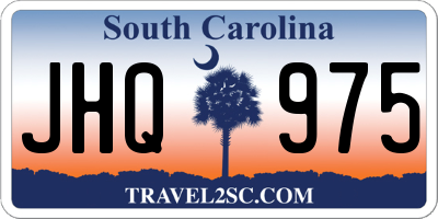SC license plate JHQ975