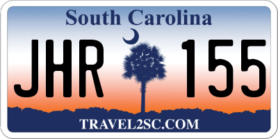 SC license plate JHR155