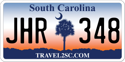 SC license plate JHR348