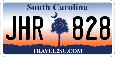 SC license plate JHR828