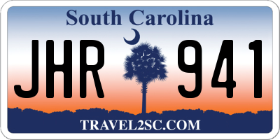 SC license plate JHR941