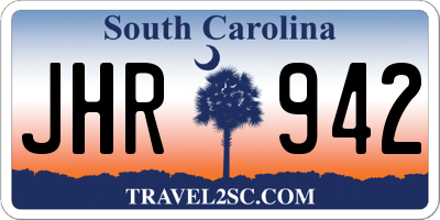 SC license plate JHR942