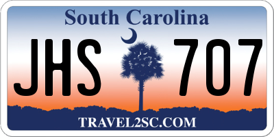 SC license plate JHS707