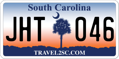SC license plate JHT046