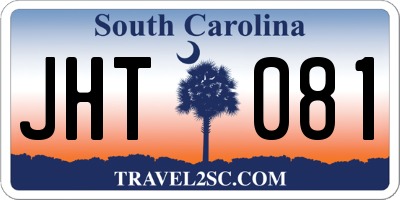 SC license plate JHT081