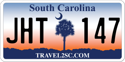 SC license plate JHT147