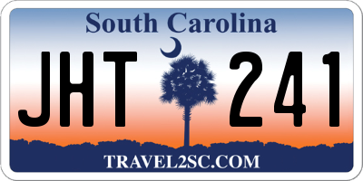 SC license plate JHT241