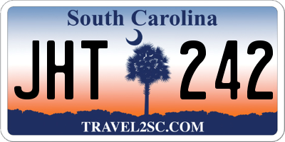 SC license plate JHT242