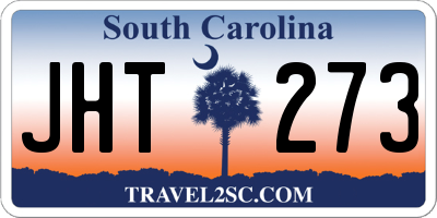 SC license plate JHT273