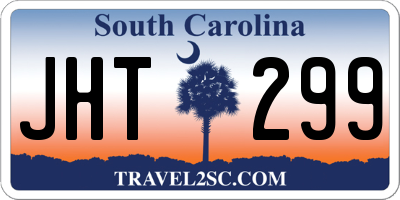 SC license plate JHT299