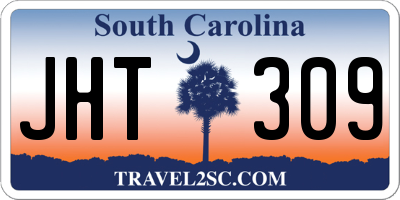 SC license plate JHT309