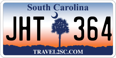 SC license plate JHT364