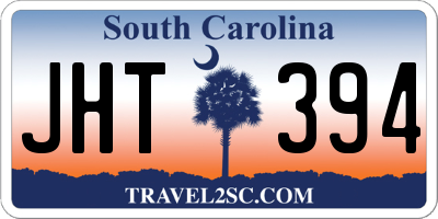 SC license plate JHT394