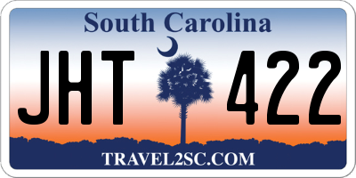 SC license plate JHT422