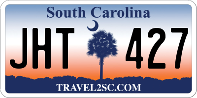 SC license plate JHT427