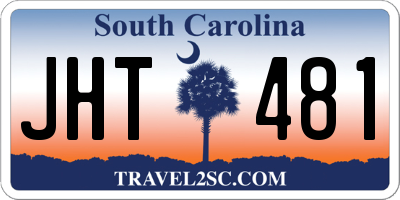 SC license plate JHT481