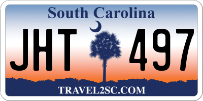 SC license plate JHT497