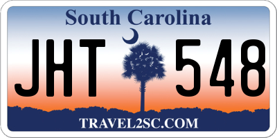 SC license plate JHT548